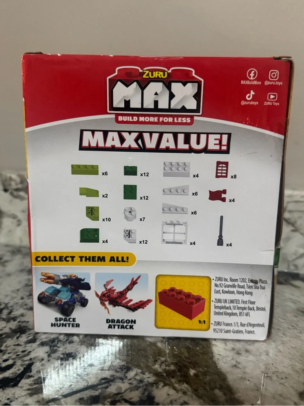 ZURU MAX Knight's Castle Building Set - Green & White